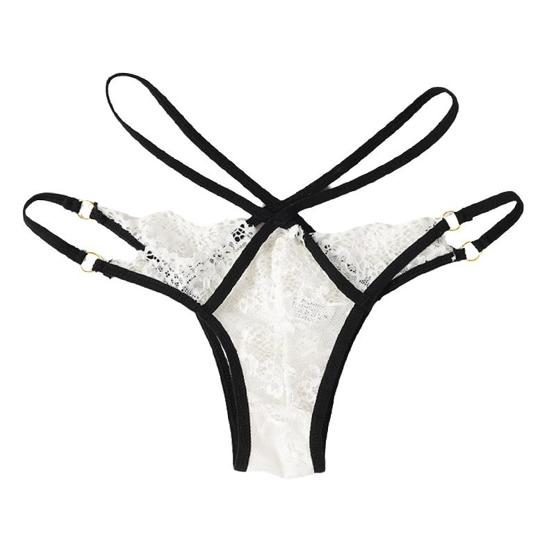 Pure French Desire Aesthetic Lace Underwear, Tight Fitting Low Waist Underwear