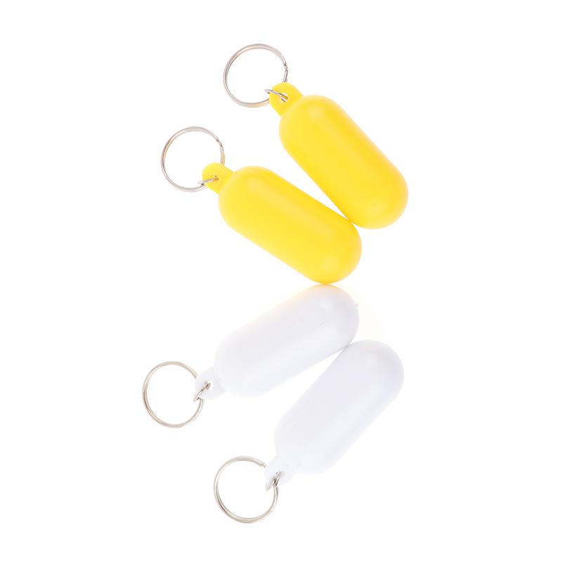 2Pcs Boat Kayak Floating Keyring Buoyant Key Ring Float Keychain Boat Accessory For Boating Fishing Kayaking Rafting Surfing