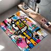 Cartoon Graffiti Art Carpet suitable as a non-slip mat for the living room or bedroom sofa
