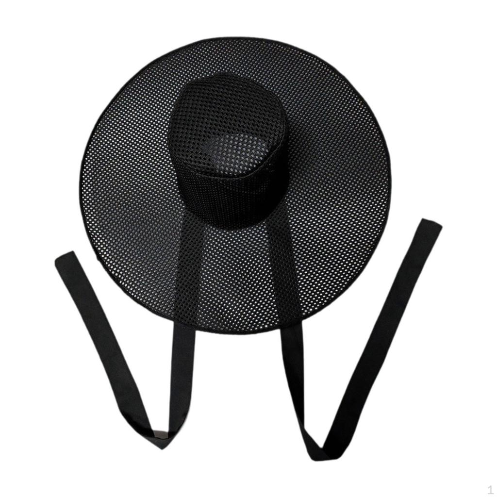 Корейская шляпа гат черная сетка эпоха Чосон лента аксессуар традиционный костюм искусственное волокно