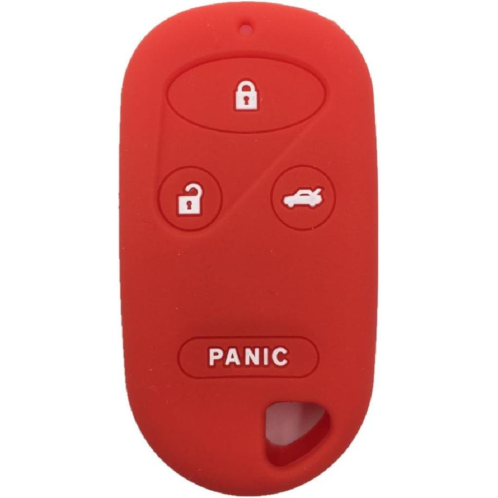 Red and Blue Silicone Rubber Key Fob Case Key Covers Key Jacket Skin Protector fit for Accord