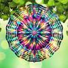 Hypnotic Kaleidoscope Wind Chime – Rotating Metal Hook Creates Stunning 3D Motion Art for Outdoor Decor