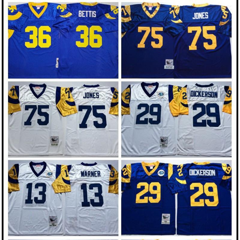Los Angeles Rams NFL Vintage Jersey Men Women Cotton Sports Fan Apparel Retro Football Uniform