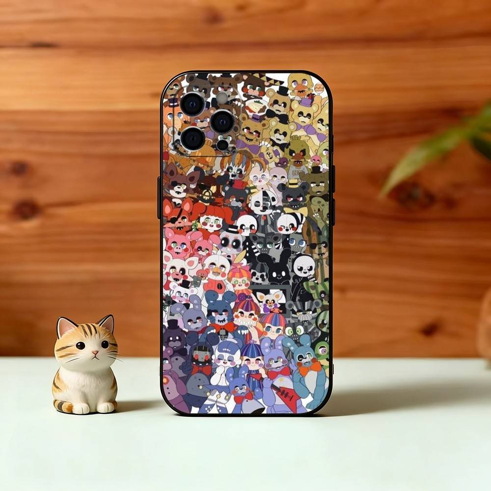 Чехол для телефона F-N-A-F Силиконовый Мягкий Для IPhone 17 16 15 14 13 12 11 X XR Plus Pro Max Plus