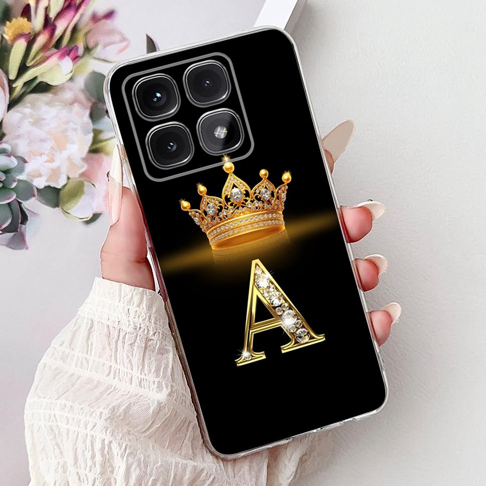 Для Xiaomi 14T Pro 5G Чехол Силиконовый Мягкий ТПУ Fundas Модный Чехол с Буквой для Xiaomi Mi14T14T 14 T Pro Чехлы Coque