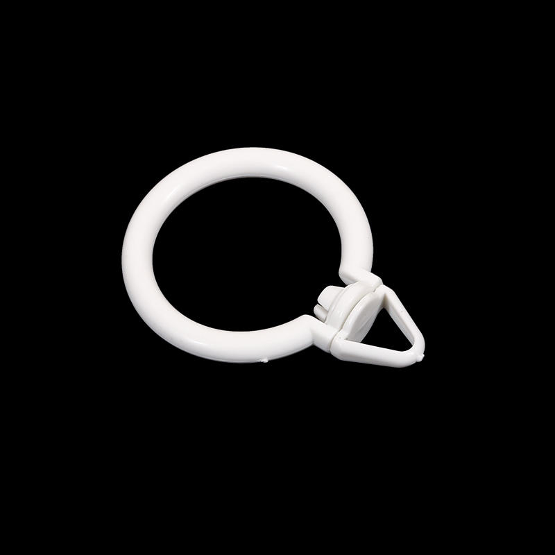 Набор из 10 шт. колец-клипс для штор. Кольца для душевой занавески и портьер. Крючки для штор с люверсами.