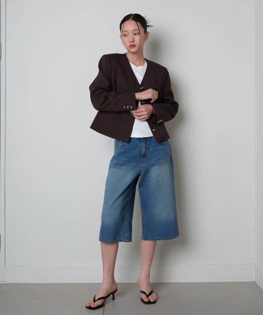 LOVENTINA Bermuda Denim Shorts_Blue