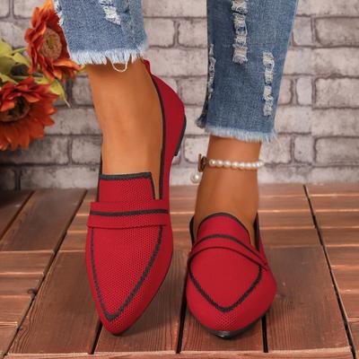 Женские балетки повседневные удобные с острым носком дышащие сетчатые лоферы женские легкие с мягкой подошвой уличные туфли для ходьбы для женщин