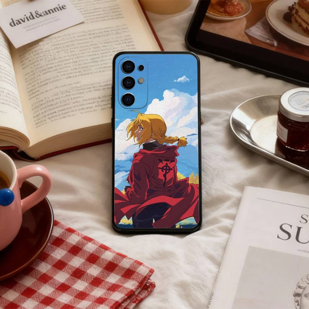 F-Fullmetal Alchemist Brotherhood Phone Case For Samsung S 25,24,23,22,30,21,10,9,Ultra,Plus,Lite,FE,4,5 G Soft Black Case