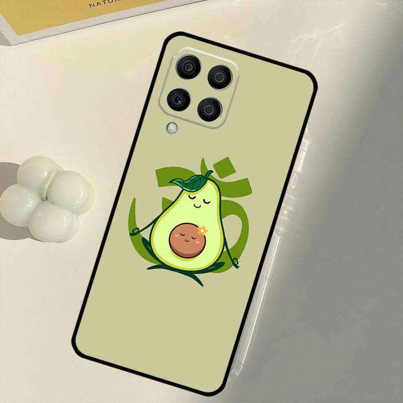 Авокадо Йога Забавный Рисунок Для Samsung Galaxy M15 M35 M21 M16 M06 M33 M13 M53 M11 M31 M55 M14 M34 M54 M12 M32 M52 Чехол