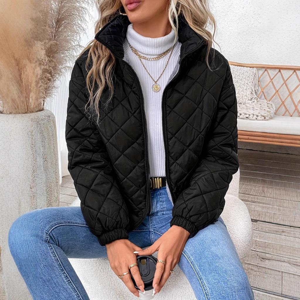 Fall Winter New Women's Cotton Padded Jacket, Vintage Literary Casual Warm Thick Outerwear Coat for Women