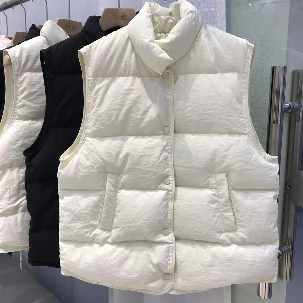 Осенний новый продукт легкий пуховый жилет женский короткий стоячий воротник пуховик женский пуховый жилет женская верхняя одежда