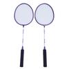 2PCS Badminton Rackets for Adults Teens Iron Alloy Anti Slip Badminton Rackets Set with Nylon Shuttlecocks Carrying Bag