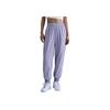 Solid Color Mid-Rise Loose Fit Jogger Pants Women Bottoms Light-Purple FV7661-533