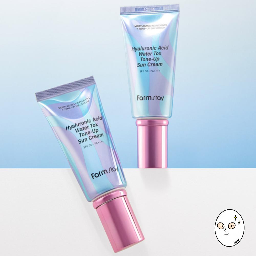 Farmstay Солнцезащитный крем Hyaluronic Watertox Tone-Up SPF50+ PA++++ 60г