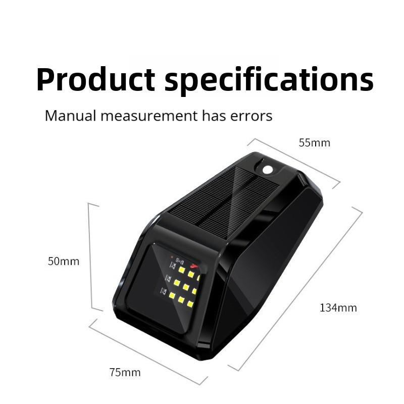 For Pickup Trucks SUV Motorcycles LED Solar Powered Cab Lights Punch-Free Wireless Truck Roof Lights Truck Pickup Warning Light