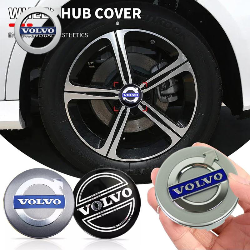 AABAY1 For Volvo 4PCS 63MM 65MM Car Wheel Center Cover Auto Emblem Hub Cap For Volvo XC90 V90 V60 XC60 V40 S80 S60 S90 C40 XC40 V70 XC7