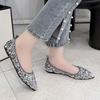 Thin Heels Single Shoes Pointed Tip Outer Wear Fashionable Versatile Casual High Heels Women's French Sequins Shallow Mouth 2025 Summer New