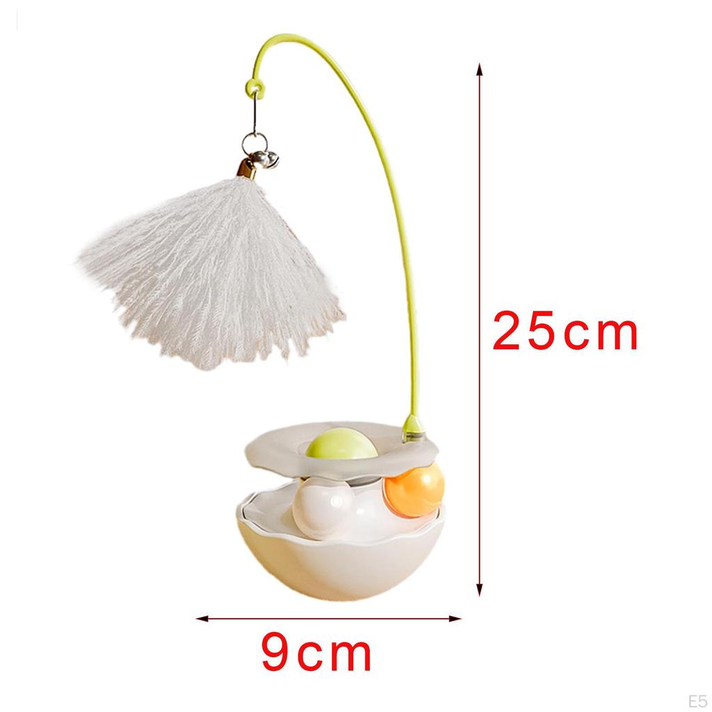 Cat Toy Roller Interactive Balls Track Chasing with Teaser Toys