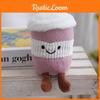 Plush Cute Keychain Cartoon Coffee Cup Pendant For Bag Decor And Girls Gift