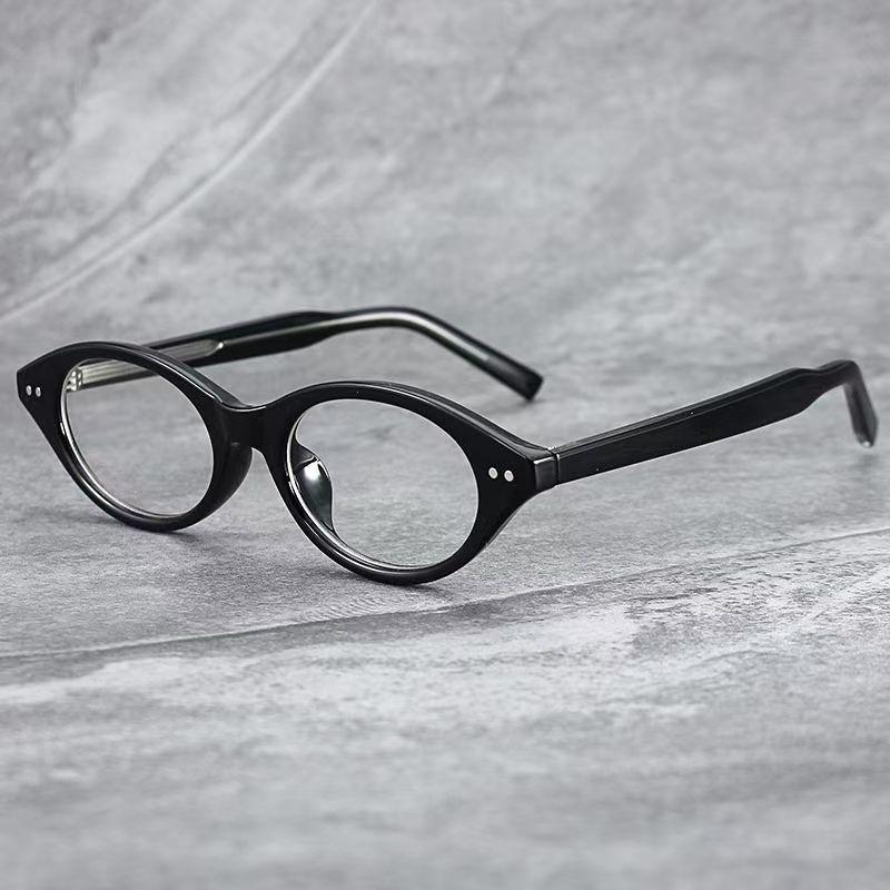Vintage Little Cat Eye Glasses Women Retro Anti-Blue Light Eyeglasses Black Computer Spectacle Oval Eyewears Goggles