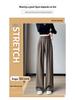 2024 Women's High Waist Wide Leg Suit Pants - Korean Fashion, Spring/Autumn, Loose & Casual Fit