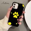 Funny Dog Footprint Phone Case for iPhone 11 12 13 14 Pro Max Mini X XR XS SE 2020 6S 7 8 Plus Samsung Galaxy S21 S22 Shell