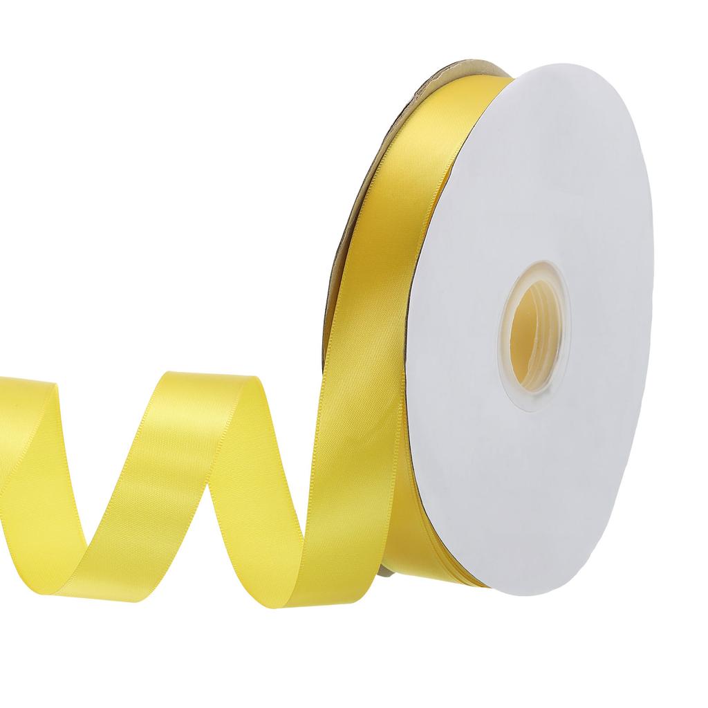 Односторонняя репсовая лента Полиэстеровая атласная лента Однотонная тканевая лента для рукоделия Свадебная вечеринка Упаковка подарков 1"x100 ярдов