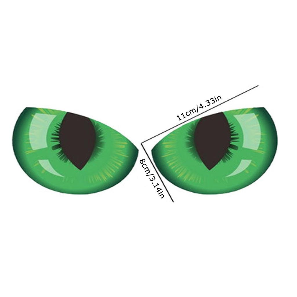 Car Reflective Eye Stickers | 3D Funny Peeking Car Decal | Long Lasting Car