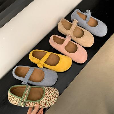 Модные и легкие желтые туфли-лодочки на платформе в стиле ретро для женщин, новинка лета 2025 года, французская юбка, туфли Мэри Джейн