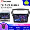 Android 13 автомобильный DVD-радио для Ford Escort 2015-2018 стерео головное устройство мультимедийный плеер GPS навигация без 2din DVD QLED экран HDR