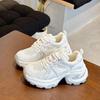 Popular Dad Shoes Women's 2024 Summer New Fashion Korean Trendy Retro Heightening Platform Versatile Sports and Leisure Shoes
