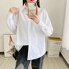 Весна Осень Женская Белая Элегантная Модная Рубашка Женская С Длинным Рукавом Простая Универсальная На Пуговицах Кардиган Блузка