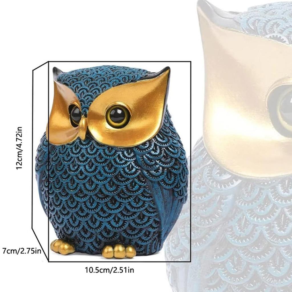 Фигурки сов Домашний декор Акценты Милые маленькие скульптуры животных Винтажные фигурки сов для книжной полки Спальня Гостиная