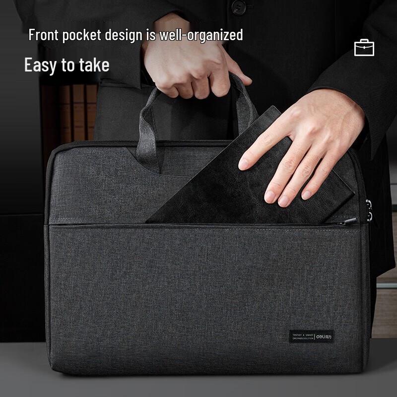 Deli Oxford Fabric Business Briefcase