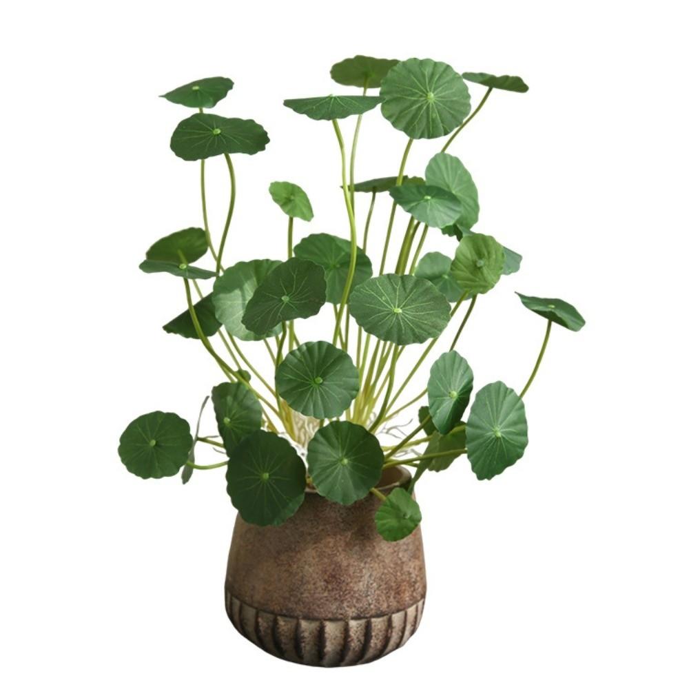 Floral Artificial Faux Plants Decorative Fake Lotus Leaves Living Room Ornaments