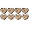 8pcs Iron Patches Polyester Plastic Material Golden Black Background Valentine S Day Style DIY Making Fabric Decoration