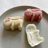 24TE Форма для лунного пирога Мультяшный кролик DIY Формы для выпечки к Празднику середины осени