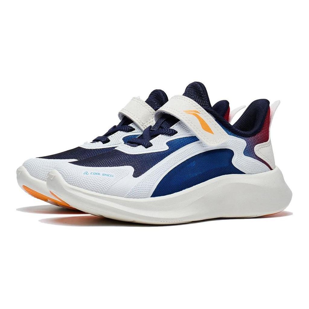 Li Ning Kids прочная дышащая повседневная обувь детская обувь белого, синего и красного цветов YKNT058-9