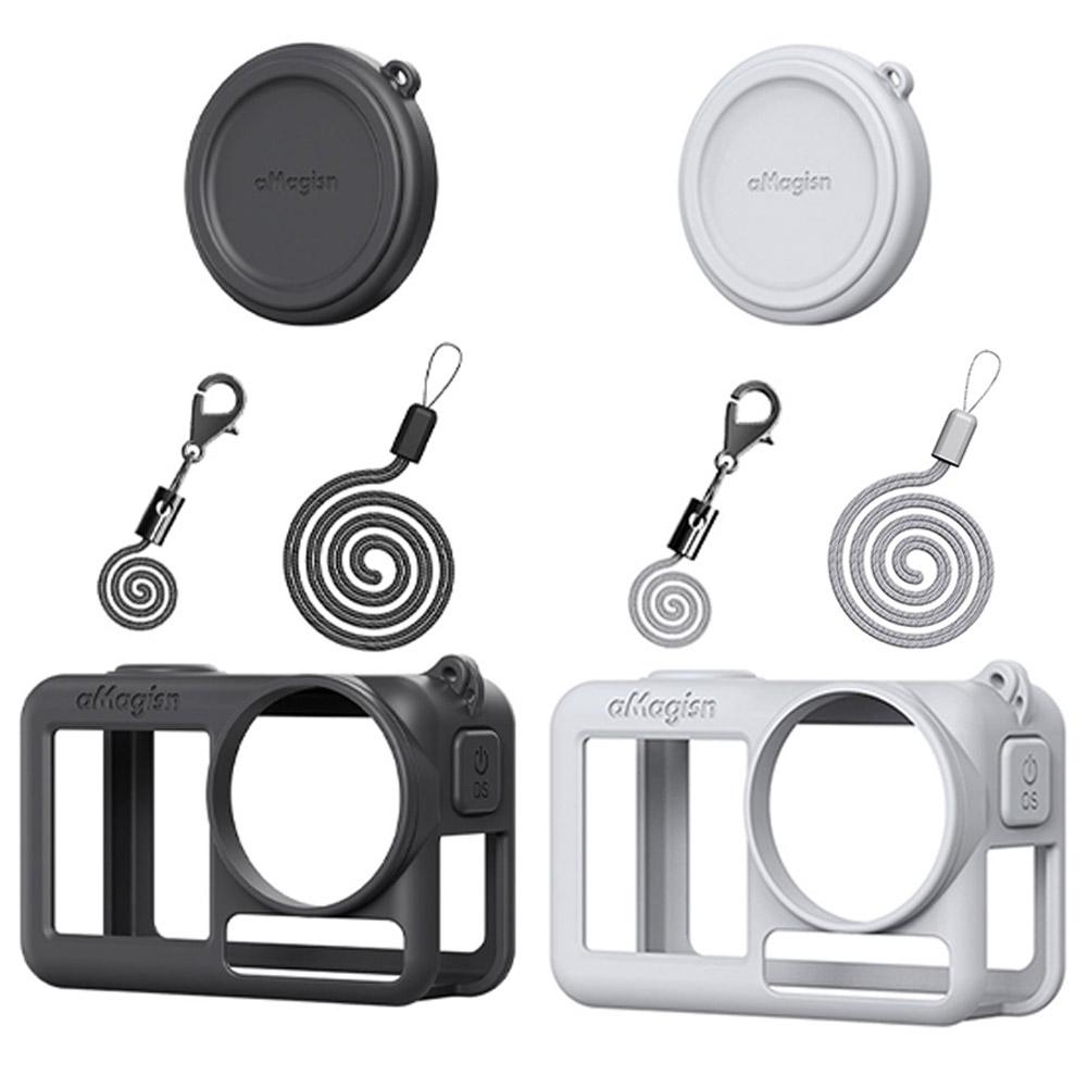 Для DJI Osmo Action 5 Pro силиконовый чехол полный защитный чехол чехол для объектива и шнурок силиконовый чехол аксессуары для камеры