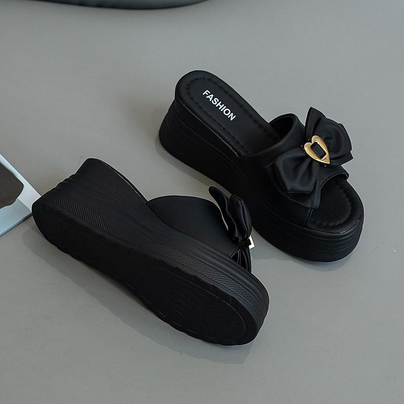 Летние женские тапочки с толстой подошвой, мягкие тапочки, домашние классные тапочки, нескользящие тапочки с толстой подошвой