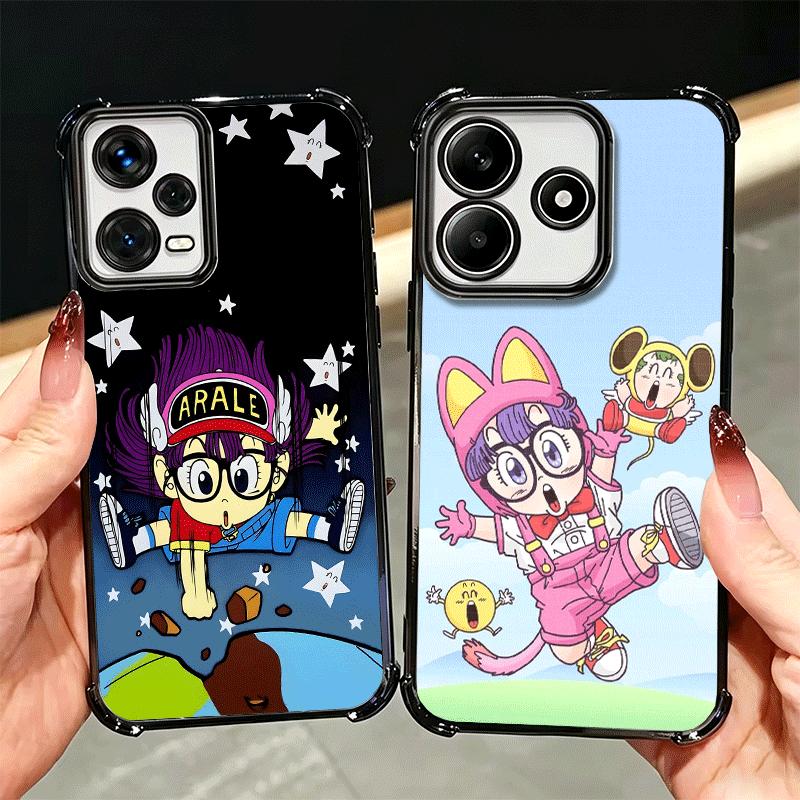 Мягкий чехол для телефона Arale S-Slump Anime для Xiaomi Redmi Note 14 15 Pro Plus 13 12 11S 11T 5G 10 9S 9 С покрытием Защита от падения Fundas