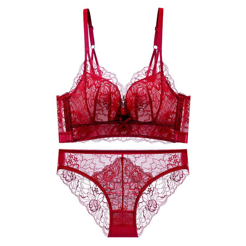 Кружевной Спинка Сексуальный Поддерживающий Бюстгальтер - Беспроводной, Боковая Поддержка, Летний Тонкий