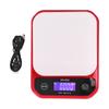 USB Charging Scale Waterproof Kitchen Baking Food Scale Electric Weight Measuring BalanceRed 10kg/1g
