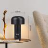 Lampe de table - NETTLIFE - Lampe champignon - 2 W - rechargeable sans fil - intensité variable
