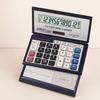 Foldable Folding Flip Calculator 12 Digits Portable Solar Calculator Large Screen Multifunctional Financial Office Calculator