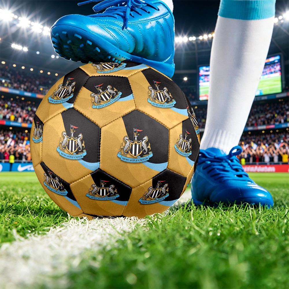 Футбольный мяч Newcastle United, размер 5, с принтом, противоскользящий, для взрослых, футбольный мяч-сувенир для фанатов футбола