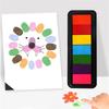 Kindergarten Creative Finger Paint Ink Pad Diy Printing Station 7 Colours Kids Finger Pad Drawing Toys 2ml
