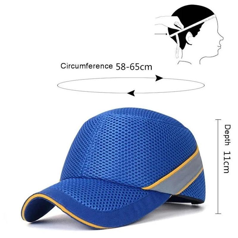 1Pc Work Safety Bump Cap Baseball Hat Anti Collision Hard Helmet Head Protection
