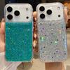 Роскошный прозрачный чехол для телефона с блестками и пайетками для IPhone 17 Air 16 15 14 13 12 Pro Max Прозрачная эпоксидная силиконовая задняя крышка Capa